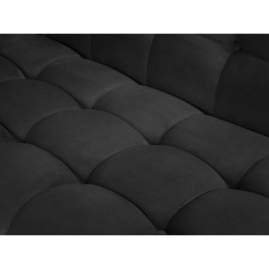 Canapé velours Karoo Gris Foncé Pieds Métal Noir 3 Places BOUTICA DESIGN MIC_3S_51_F2_KAROO7