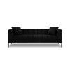 Canapé velours Karoo Noir Pieds Métal Noir 3 Places BOUTICA DESIGN MIC_3S_51_F2_KAROO8