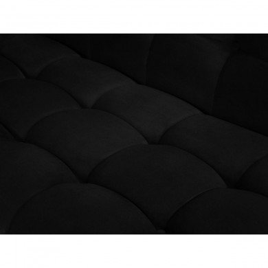 Canapé velours Karoo Noir Pieds Métal Noir 3 Places BOUTICA DESIGN MIC_3S_51_F2_KAROO8