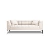 Canapé Karoo Beige Clair Pieds Métal Noir 3 Places BOUTICA DESIGN MIC_3S_78_F2_KAROO1