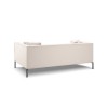 Canapé Karoo Beige Clair Pieds Métal Noir 3 Places BOUTICA DESIGN MIC_3S_78_F2_KAROO1