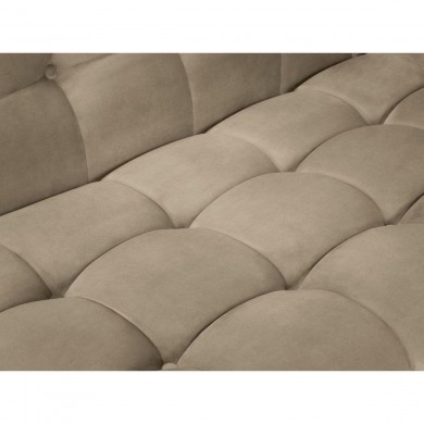 Canapé d'angle gauche Karoo Cappuccino Pieds Métal Doré BOUTICA DESIGN MIC_LC_51_F1_KAROO1