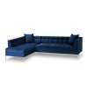 Canapé d'angle gauche Karoo Bleu Roi Pieds Métal Doré BOUTICA DESIGN MIC_LC_51_F1_KAROO7
