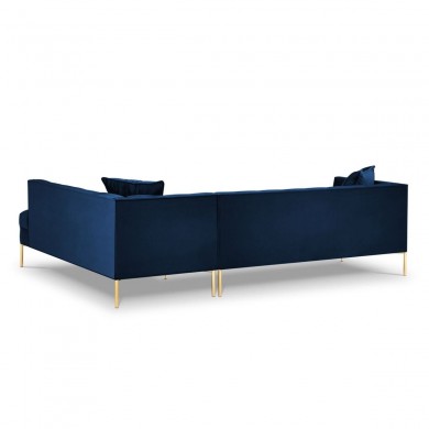 Canapé d'angle droit Karoo Bleu Roi Pieds Métal Doré BOUTICA DESIGN MIC_RC_51_F1_KAROO7