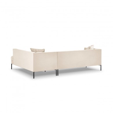 Canapé d'angle droit velours Karoo Beige Clair BOUTICA DESIGN MIC_RC_51_F2_KAROO1