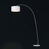 Lampadaire Arqué Blanc 60 W Papua FARO 68462