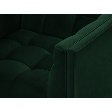 Fauteuil velours Karoo Vert Bouteille Pieds Métal Noir BOUTICA DESIGN MIC_ARM_51_F2_KAROO4