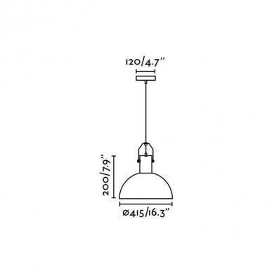 Suspension Scandinave Margot Blanc 1x15W E27 FARO 68564