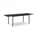 Table extensible Kavir Placage en Chêne Noir 74x90x160