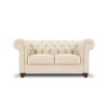 Canapé velours Lapis Beige Clair 2 Places BOUTICA DESIGN MIC_2S_103_F1_LAPIS1