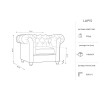 Fauteuil velours Lapis Beige Clair BOUTICA DESIGN MIC_ARM_103_F1_LAPIS1
