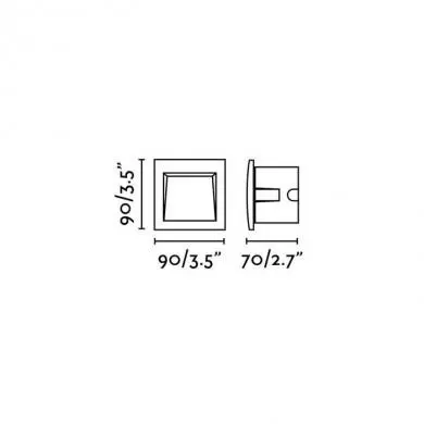 Encastré SEDNA Led 1W GRIS Foncé FAR_70146 70146 Encastré SEDNA Led 1W GRIS Foncé FARO 70146