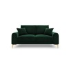 Canapé velours Larnite Vert Bouteille Pieds Métal Doré 2 Places BOUTICA DESIGN MIC_2S_51_B1_LARNITE5