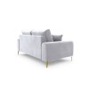 Canapé velours Larnite Argent Pieds Métal Doré 2 Places BOUTICA DESIGN MIC_2S_51_B1_LARNITE9