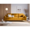 Canapé velours Larnite Jaune Pieds Métal Doré 3 Places BOUTICA DESIGN MIC_3S_51_B1_LARNITE3