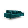 Canapé velours Larnite Turquoise Pieds Métal Doré 3 Places BOUTICA DESIGN MIC_3S_51_B1_LARNITE6