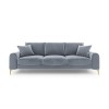 Canapé velours Larnite Bleu Clair Pieds Métal Doré 3 Places BOUTICA DESIGN MIC_3S_51_B1_LARNITE7