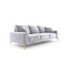 Canapé velours Larnite Argent Pieds Métal Doré 3 Places BOUTICA DESIGN MIC_3S_51_B1_LARNITE9