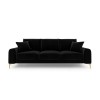 Canapé velours Larnite Noir Pieds Métal Doré 3 Places BOUTICA DESIGN MIC_3S_51_B1_LARNITE12