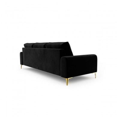 Canapé velours Larnite Noir Pieds Métal Doré 3 Places BOUTICA DESIGN MIC_3S_51_B1_LARNITE12