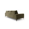 Canapé velours Larnite Vert Pieds Métal Chromé Noir 3 Places BOUTICA DESIGN MIC_3S_51_B2_LARNITE4