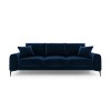 Canapé velours Larnite Bleu Roi Pieds Métal Chromé Noir 3 Places BOUTICA DESIGN MIC_3S_51_B2_LARNITE8