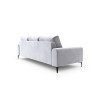 Canapé velours Larnite Argent Pieds Métal Chromé Noir 3 Places BOUTICA DESIGN MIC_3S_51_B2_LARNITE9