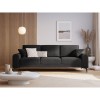 Canapé velours Larnite Gris Foncé Pieds Métal Chromé Noir 3 Places BOUTICA DESIGN MIC_3S_51_B2_LARNITE11