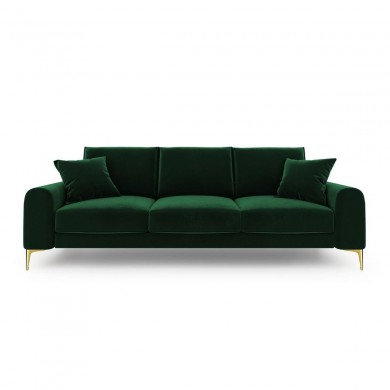 Canapé velours Larnite Vert Bouteille Pieds Métal Doré 4 Places BOUTICA DESIGN MIC_4S_51_B1_LARNITE5