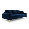 Canapé velours Larnite Bleu Roi Pieds Métal Doré 4 Places BOUTICA DESIGN MIC_4S_51_B1_LARNITE8