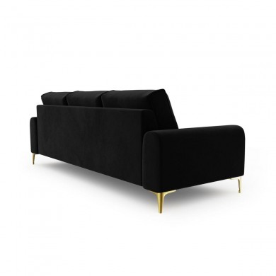 Canapé velours Larnite Noir Pieds Métal Doré 4 Places BOUTICA DESIGN MIC_4S_51_B1_LARNITE12