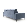 Canapé velours Larnite Bleu Clair Pieds Métal Chromé Noir 4 Places BOUTICA DESIGN MIC_4S_51_B2_LARNITE7