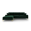 Canapé d'angle gauche Larnite Vert Bouteille Pieds Métal Doré BOUTICA DESIGN MIC_LC_51_B1_LARNITE5