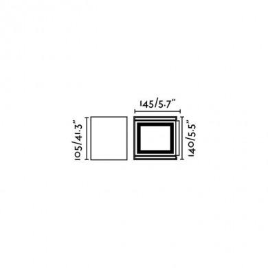 Applique murale Olan Blanc 1x6W COB LED FARO 70269