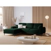 Canapé d'angle gauche Larnite Vert Bouteille Pieds Métal Chromé Noir BOUTICA DESIGN MIC_LC_51_B2_LARNITE5