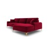 Canapé d'angle droit Larnite Rouge Pieds Métal Doré BOUTICA DESIGN MIC_RC_51_B1_LARNITE2