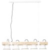 Suspension PLOW 5x10W E27 Blanc-Bois BRILLIANT 82175/05