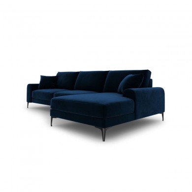 Canapé d'angle droit Larnite Bleu Roi Pieds Métal Chromé Noir BOUTICA DESIGN MIC_RC_51_B2_LARNITE8