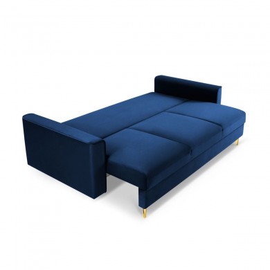 Canapé convertible avec coffre Leona Bleu Roi Pieds Métal Doré 3 Places BOUTICA DESIGN MIC_3S_2_A1_LEONA6