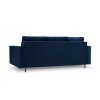 Canapé convertible avec coffre Leona Bleu Roi Pieds Métal Chromé Noir 3 Places BOUTICA DESIGN MIC_3S_2_A3_LEONA6