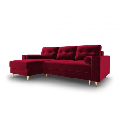 Canapé convertible avec coffre Leona Rouge Pieds Métal Doré 4 Places BOUTICA DESIGN MIC_CORF_2_A1_LEONA3