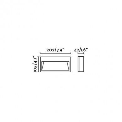 Applique Murale Extérieur Path  Blanc LED Intégrée 9W FARO 70501