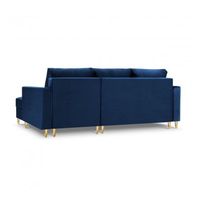 Canapé d'angle droit convertible avec coffre Leona Bleu Roi Pieds Métal Doré BOUTICA DESIGN MIC_RC_2_A1_LEONA6