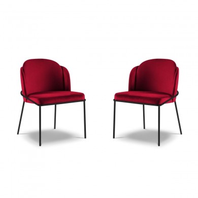 Chaise (lot x2) Limmen Rouge Foncé BOUTICA DESIGN MIC_CHSET2_2_F2_LIMMEN7