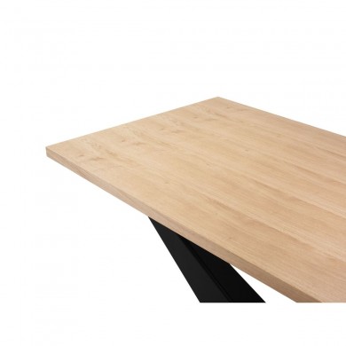 Table Lottie Placage en Chêne Naturel 75x100x220 BOUTICA DESIGN MIC_TAB_220x100_LOTTIE1