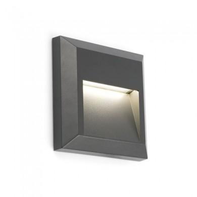 Applique Murale GRANT Led GRIS Foncé FARO 70655