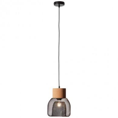 Suspension FLAKA 1x40W E27 Noir depoli BRILLIANT 82670/06