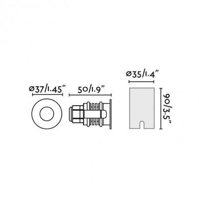 Encastré Grund LED 2W COB LED 350Ma IP67 FARO 70726