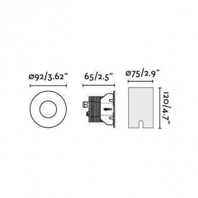 Encastré Grund COB LED 13W 3000K 846lm 350Ma IP67 FARO 70729