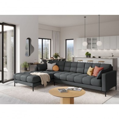 Canapé d'angle gauche tissu Mamaia Gris Foncé MIC_LC_78_F1_MAMAIA10 MIC_LC_78_F1_MAMAIA10 Canapé d'angle gauche tissu Mamaia Gris Foncé BOUTICA DESIGN MIC_LC_78_F1_MAMAIA10
